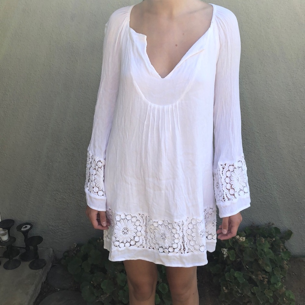 Urban outfitters light and loose white dress